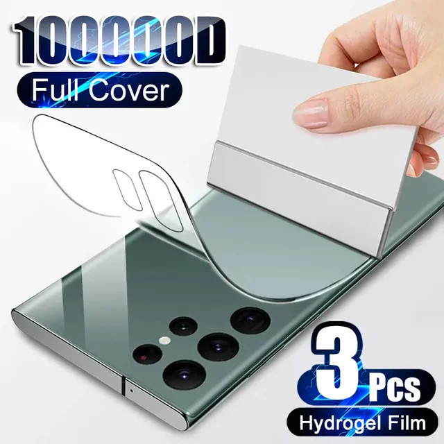 3er-Set Hydrogel-Schutzfolie für Samsung Galaxy S23 S22 S21 S20 Ultra Plus A54 A53 A52 A34 5G, transparente Rückseiten-Schutzfolie - Bild 1