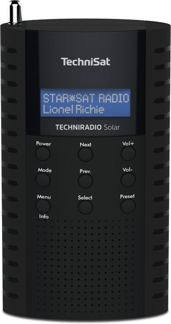 Technisat TechniRadio Solar Taschenradio in Schwarz mit DAB+ und FM - Bild 1