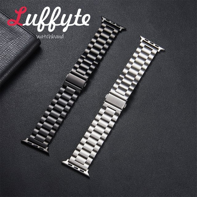 luffyte Uhrenarmband Edelstahl, Silber, Unisex - Bild 1
