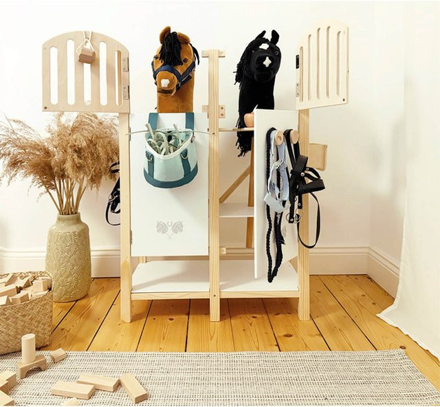 Small Foot Hobby Horsing Stall Holz mehrfarbig ab 3 Jahren - Bild 1
