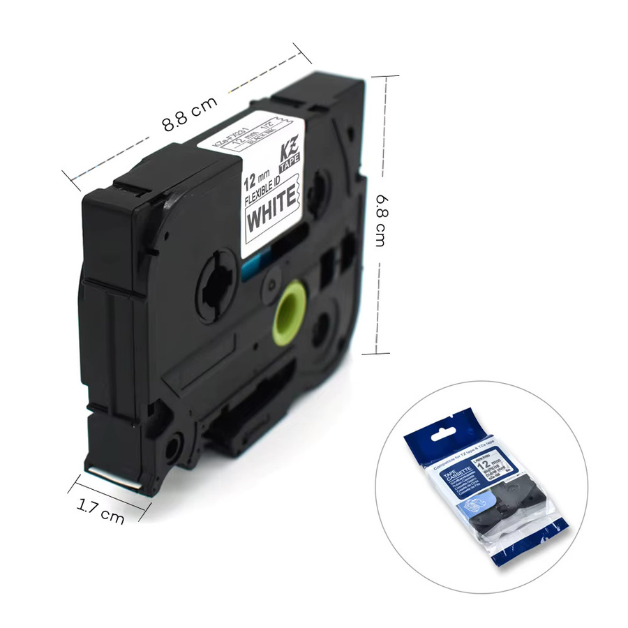 Brother kompatibles Etikettenband für P-Touch PTH110 und PTD210, Thermodruck, Farben: Schwarz und Rot, Breiten: 6 mm, 9 mm, 12 mm, 18 mm, 24 mm - Bild 5