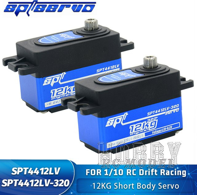 SPT Metal Gear Short Body Digital Servos, 12 kg, für 1/10 RC Modellauto Drift Racing - Bild 1