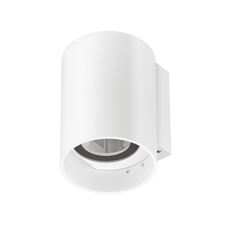 Luxvenum Wandleuchte SIGNATURE OUT in Mattweiß, IP65 Außenleuchte aus Aluminium mit Up- oder Downlight-Funktion für GU10 Leuchtmittel - Bild 1