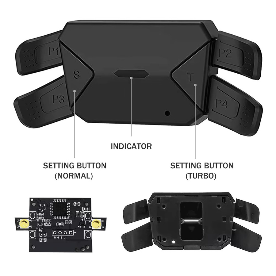 inRobert Upgrade-Board für PS5-Controller BDM-030 040 050 mit 4 Rücktasten und programmierbarem Remap-Kit in Schwarz - Bild 2