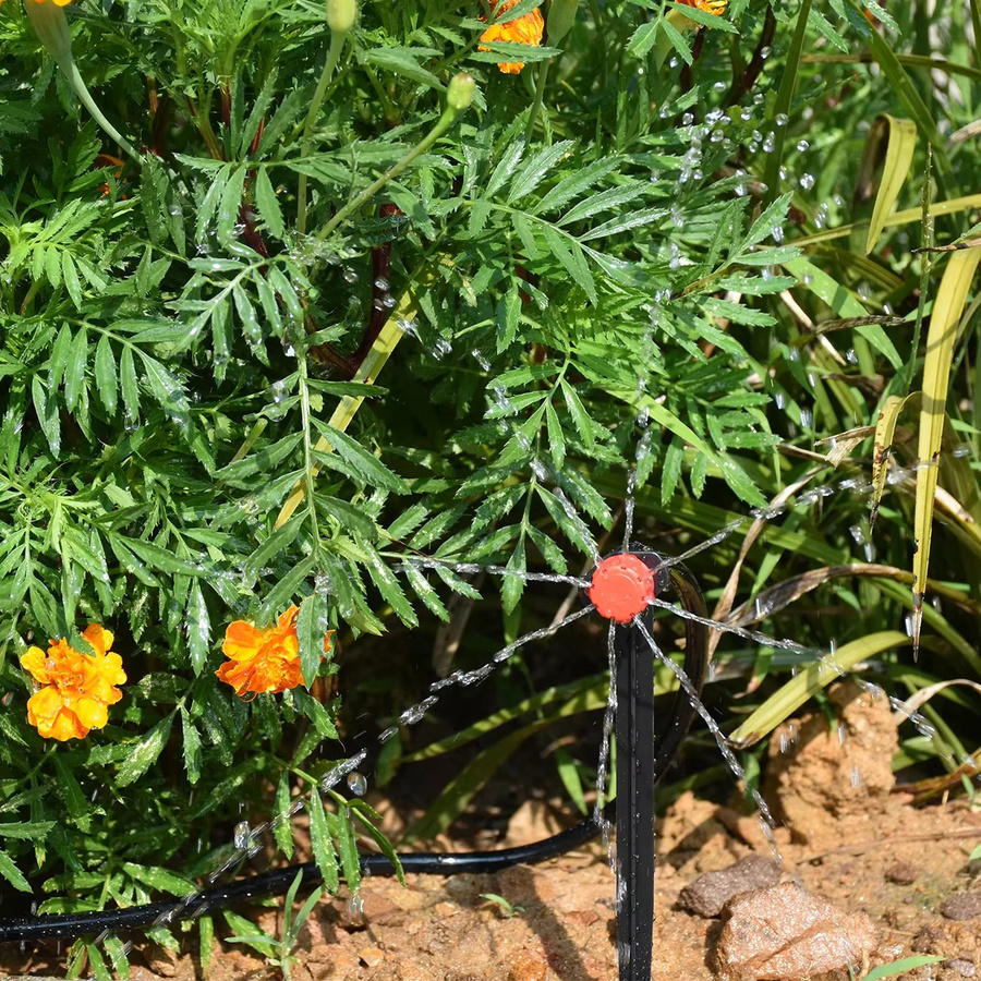 KESLA Garden 1/4'' Tropfbewässerungsset Automatisches Bewässerungssystem mit Düsen für Pflanzen, Blumen, Gemüse und Gewächshäuser - Bild 4