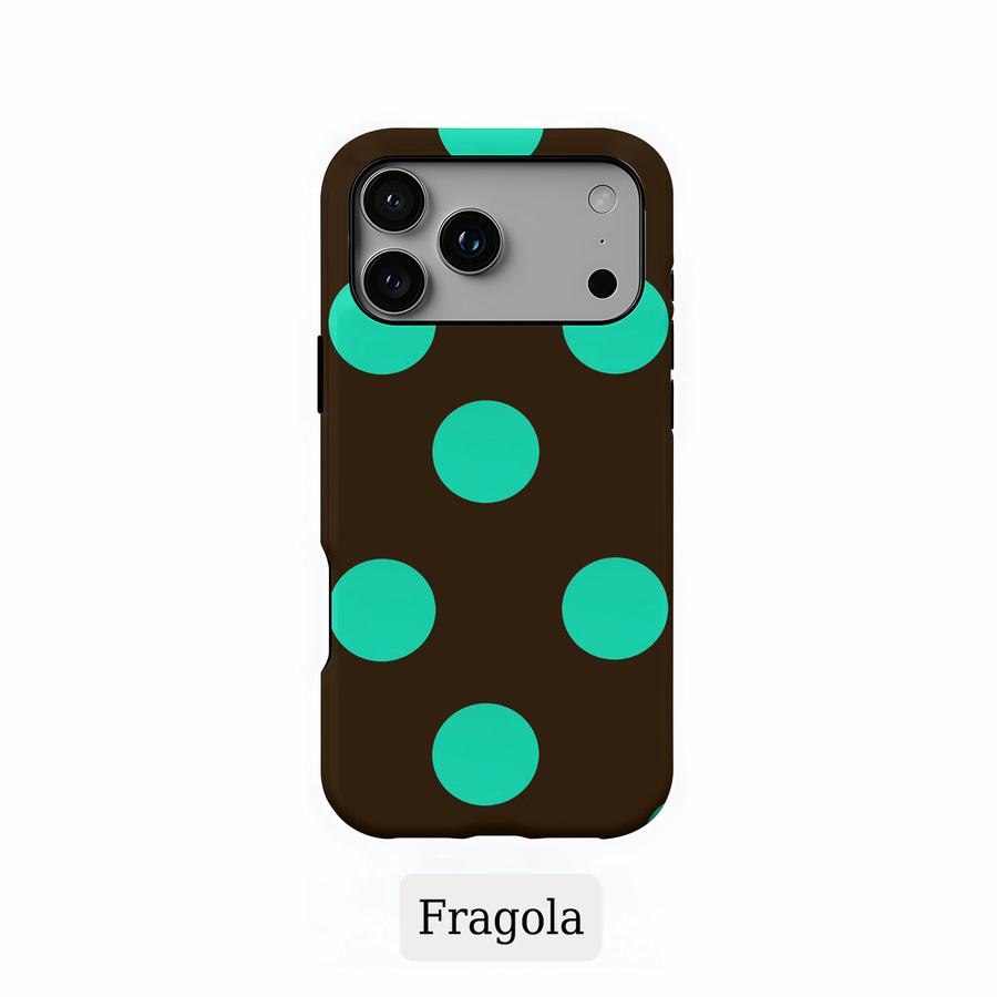 Fragola Luxus Polka Dots Handyhülle für iPhone 16 15 14 13 12 11 Pro Max Plus und weitere Modelle, Doppelschichtig - Bild 2