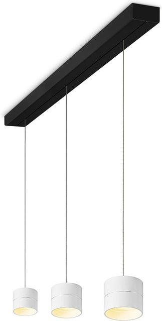 Oligo Tudor S LED-Pendelleuchte 3-flammig mit Tunable White (2200K - 5000K), Weiß matt und Schwarz matt, höhenverstellbar und dimmbar via Casambi/Bluetooth - Bild 1