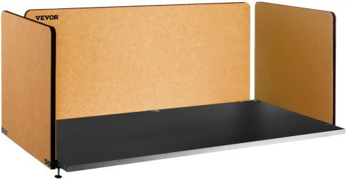 VEVOR Akustische Schreibtisch Trennwand aus Polyesterfaser in Gelb, 3-teiliges Set als Sichtschutz und Schallabsorber für Büro und Konferenzraum, B: 152 cm, H: 61 cm, T: 61 cm - Bild 1