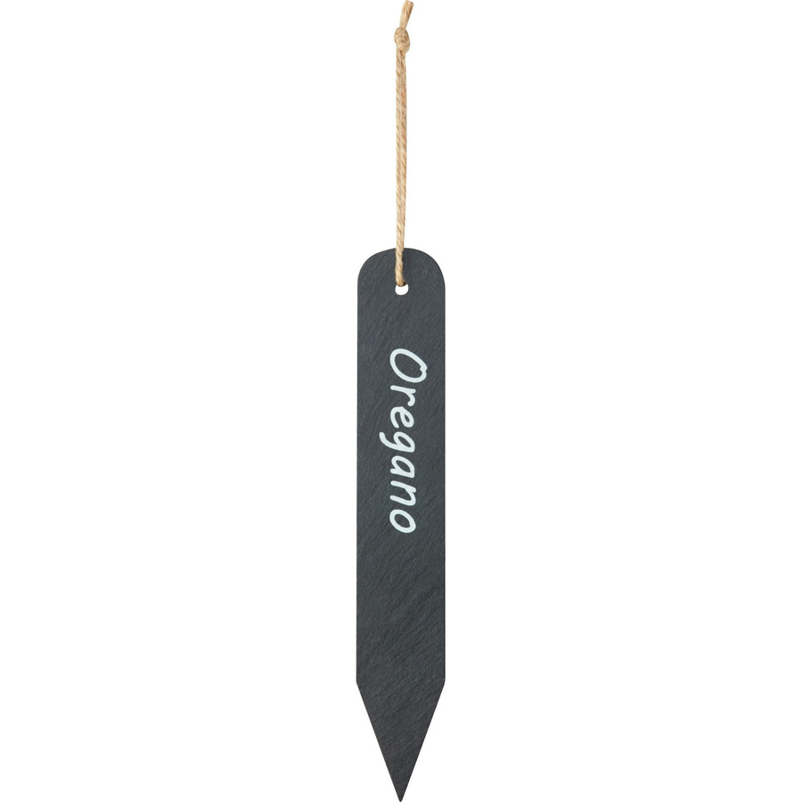 Kräuterstecker Oregano aus Steingut in Natur, H x B x T: 21 x 3,3 x 0,5 cm - Bild 2