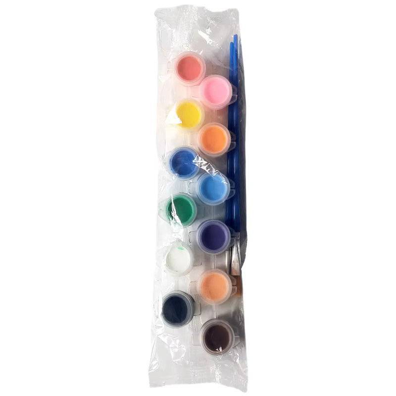 Acrylfarben-Set mit 6 Farben in Multicolour für Kunstmalerei und Graffiti, 3 ml pro Farbe - Bild 2