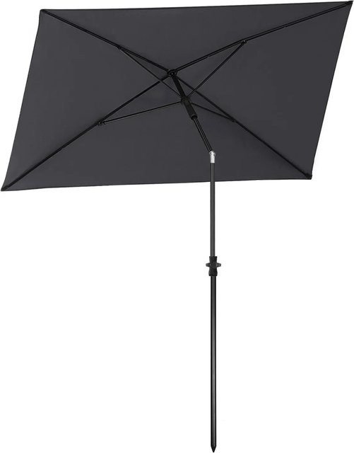 Sekey Balkonschirm Rechteckig in Dunkelgrau mit Schutzhülle, B/T: 210 x 140 cm - Bild 1