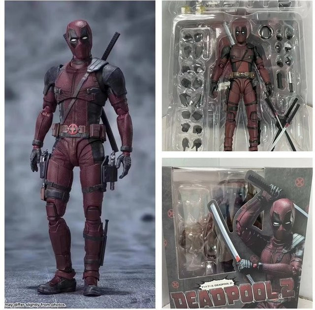 Fondjoy Marvel Deadpool, Actionfigur, 16cm, Rot, Kunststoff - Bild 1