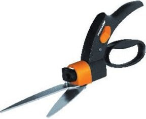 Fiskars Rasenkantenschere Servo-System in Schwarz-Orange mit Stahlklingen und einer Klingenlänge von 1,38 cm - Bild 1