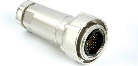 Bulgin PXM7010/06P/ST/0709/SN Rundsteckverbinder aus Metall in Silber - Bild 1
