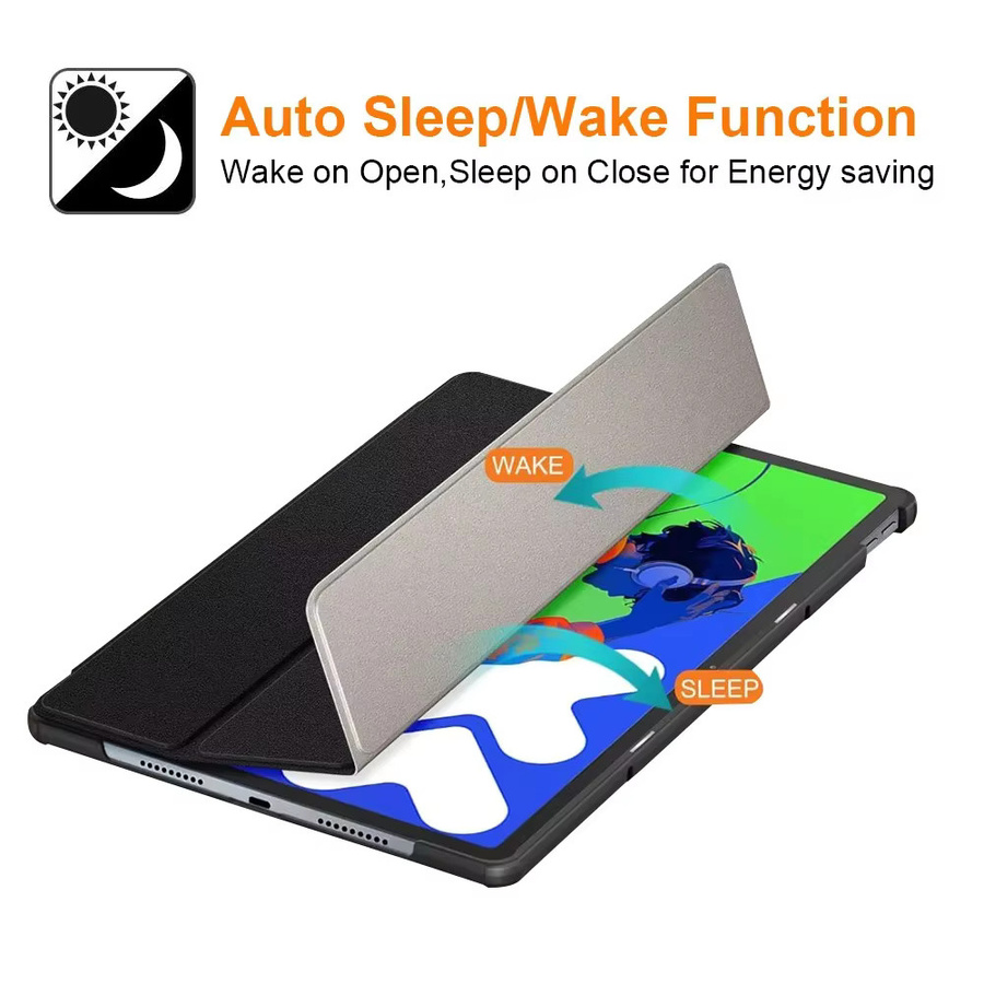 Lenovo Tablet-Schutzhülle für Idea Tab Pro 12.7 2025 TB373FU/TB375FC in Schwarz mit dreifach faltbarem Ständer und Smart Sleep/Wake-Funktion - Bild 4