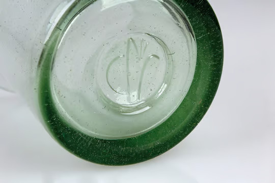 Goethes Wasserglas Replik aus Original Thüringer Waldglas von Farbglashütte Lauscha in Grün - Bild 2