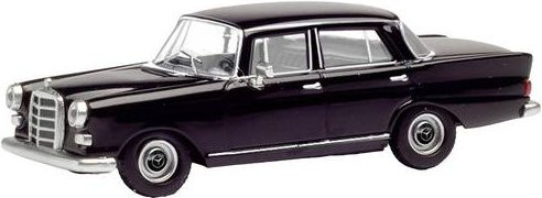 Herpa Mercedes-Benz 200 Heckflosse Modellauto H0 in Schwarz, Rubinrot und Cremefarben - Bild 1