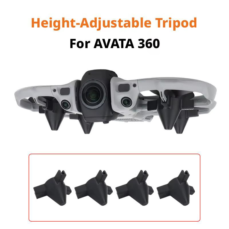 DJI Avata 360 Panorama-Drohne Unterwagen-Verlängerung in Orange als Schutzbein gegen Verschleiß - Bild 2