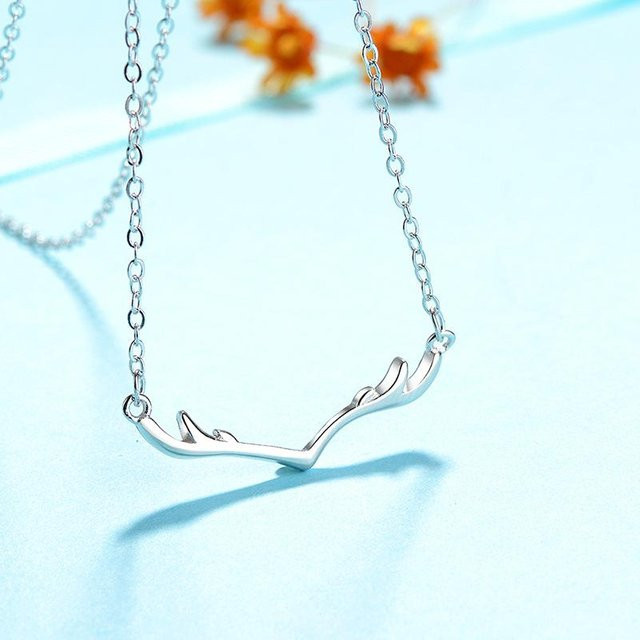Lucky Star Jewelry Halskette, 925 Silber, Hirsch, Damen - Bild 1