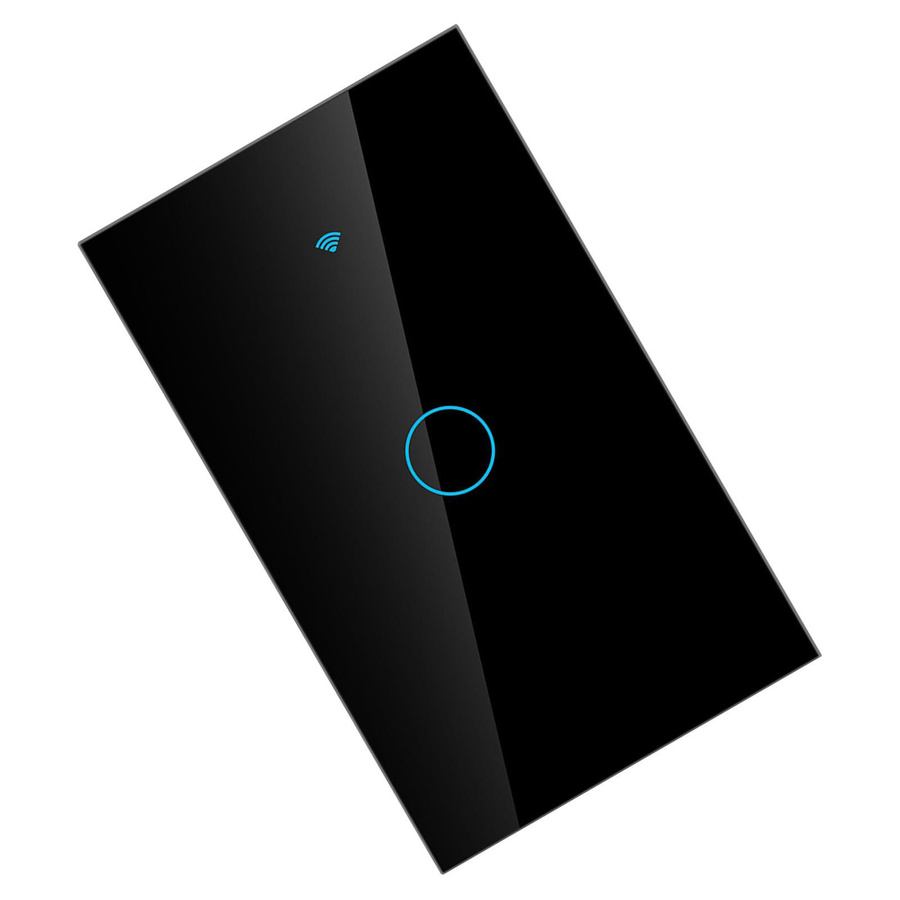 TOMTOP JMS WLAN Touchscreen Schalter Einzelkreis für Google Home und Siri, Schwarz - Bild 4
