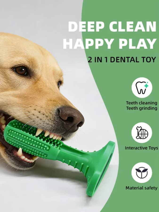 Kangdarpet Hundespielzeug, Zahnbürsten-Quietschspielzeug, Zahnreinigungszubehör - Bild 5