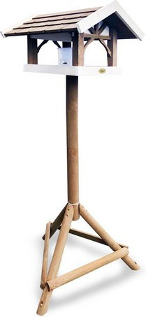 HABAU Vogelhaus Tirol aus Holz in Braun, B/H/T: 43 x 124 x 43 cm - Bild 1