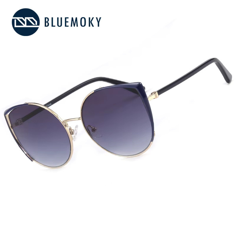 BLUEMOKY Cat-Eye Sonnenbrille, Metall, Vollrand, Damen, polarisiert - Bild 2