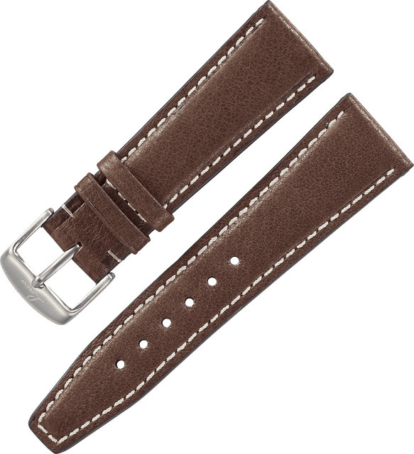 Laco Uhrenarmband Leder, dunkelbraun - Bild 1