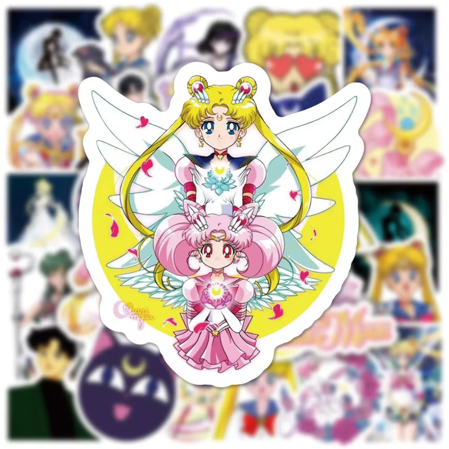 Bandai Sailor Moon PVC-Aufkleber, 50/100 Stück - Bild 2