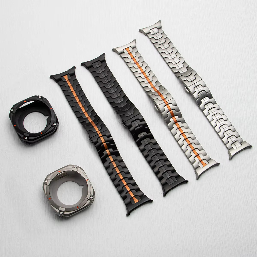 Uhrenarmband Edelstahl, Silber, Herren, für Samsung Galaxy Watch Ultra 47 mm - Bild 5