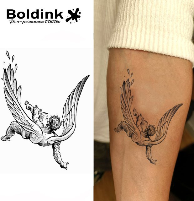 Boldink Fallen Angel Temporäres Tattoo, wasserfest, semi-permanent - Bild 1