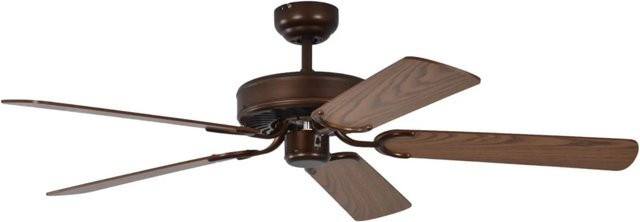 Pepeo Deckenventilator Potkuri Aged Bronze Eiche mit Zugkette, Durchmesser: 132 cm - Bild 1