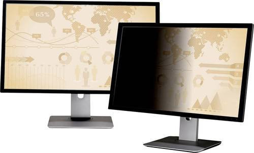 3M PF195W9B Blickschutzfolie für 19,5 Zoll Monitore, Farbe: Schwarz, Bildformat 16:9 Querformat, Universal - Bild 1