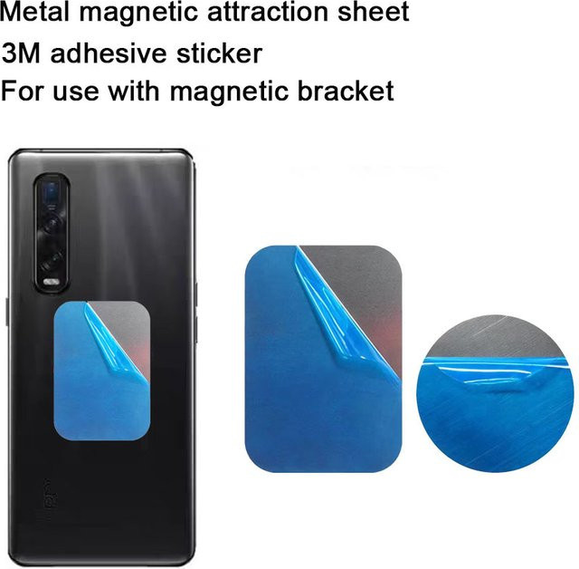 TingDong 10 Stück Magnetische Metallplatten für Auto-Handyhalterungen, Universelle Eisenblech-Scheiben als Aufkleber-Halterung für dein Mobiltelefon - Bild 1