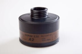 Ekastu Gasfilter Dirin 230 A2 für Vollmasken gegen Dämpfe und Gase in Schwarz - Bild 1