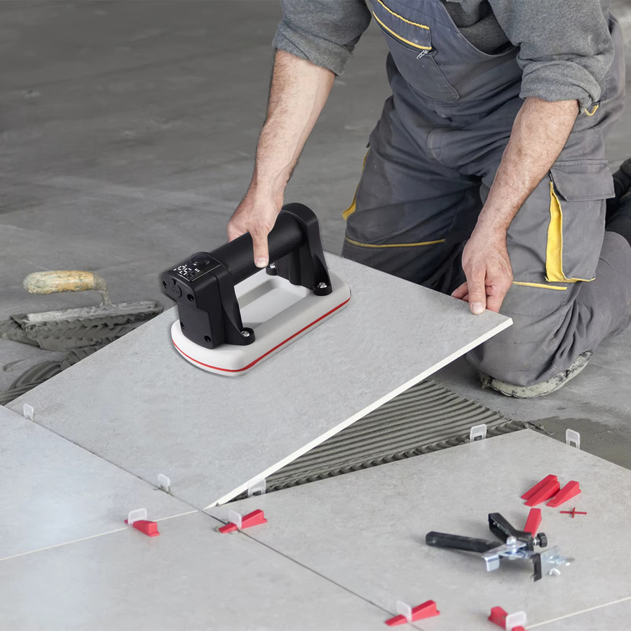 Lpnove Elektrischer Vakuum-Saugnapf mit intelligenter Anzeige und 90 kg Tragfähigkeit für Glas, Granit und Fliesen - Bild 6