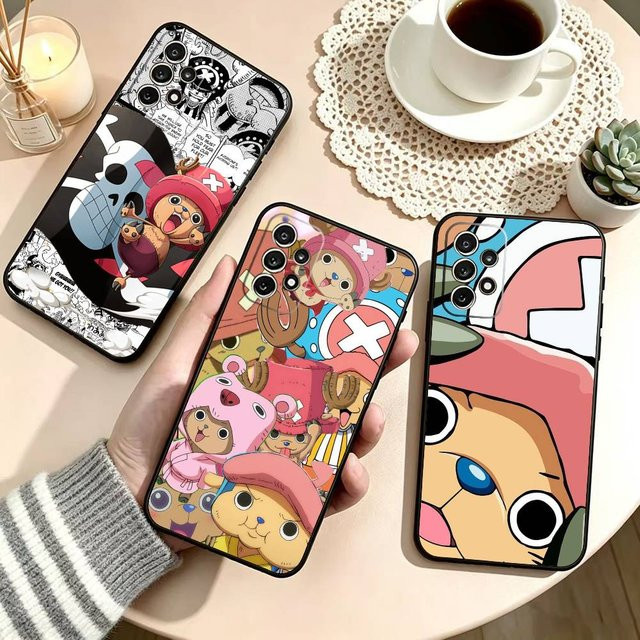 Tony c-Chopper One Piece Handyhülle aus weichem Silikon für Samsung Galaxy S25 S24 S23 S22 S21 S20 Ultra Plus FE in Schwarz - Bild 1