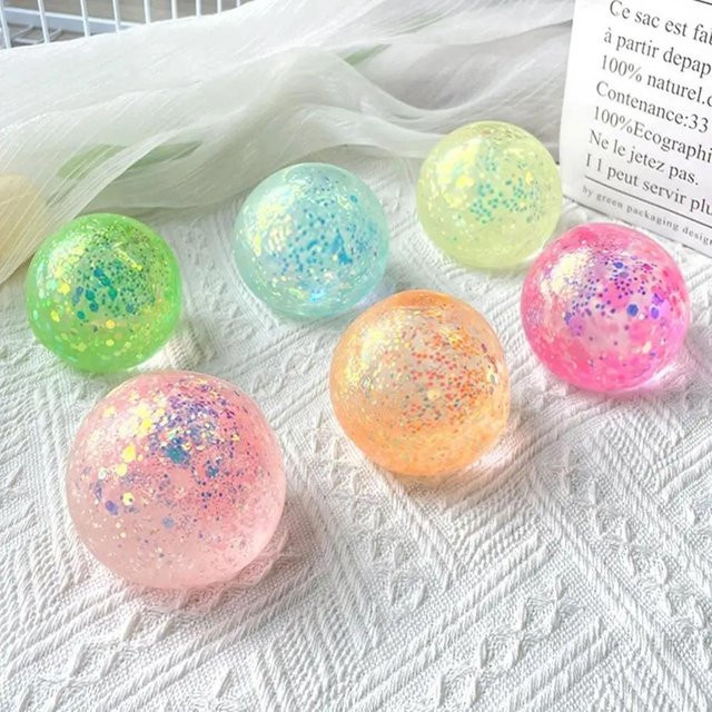 Yiran bag Anti-Stress Ball Pailletten Maltoseball Quetschspielzeug - Bild 1