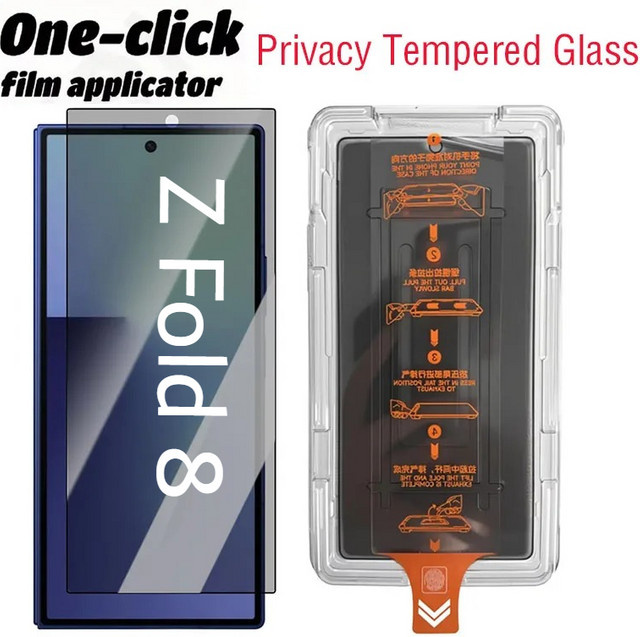 Samsung Galaxy Z Fold 8Ultra 7 6 5 4 Displayschutz aus gehärtetem Glas 9H Datenschutzfolie transparent - Bild 1