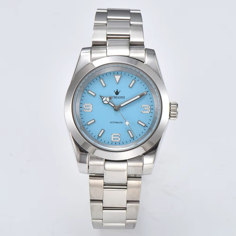 OUMASHI Armbanduhr, Automatik, Edelstahl, Blau, Saphirglas, 39 mm, Herren - Bild 1