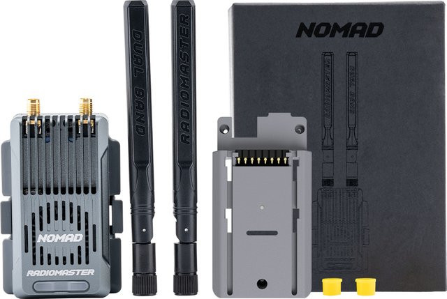 RadioMaster Nomad Dual Band Gemini Xrossband ExpressLRS Modul mit integriertem RGB-Lichtstreifen und Nano/Micro-Adapter in Multicolour - Bild 1