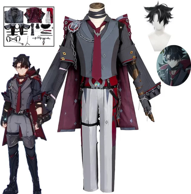 Genshin Impact Wriothesley Cosplay Kostüm, Komplettes Set - Bild 1