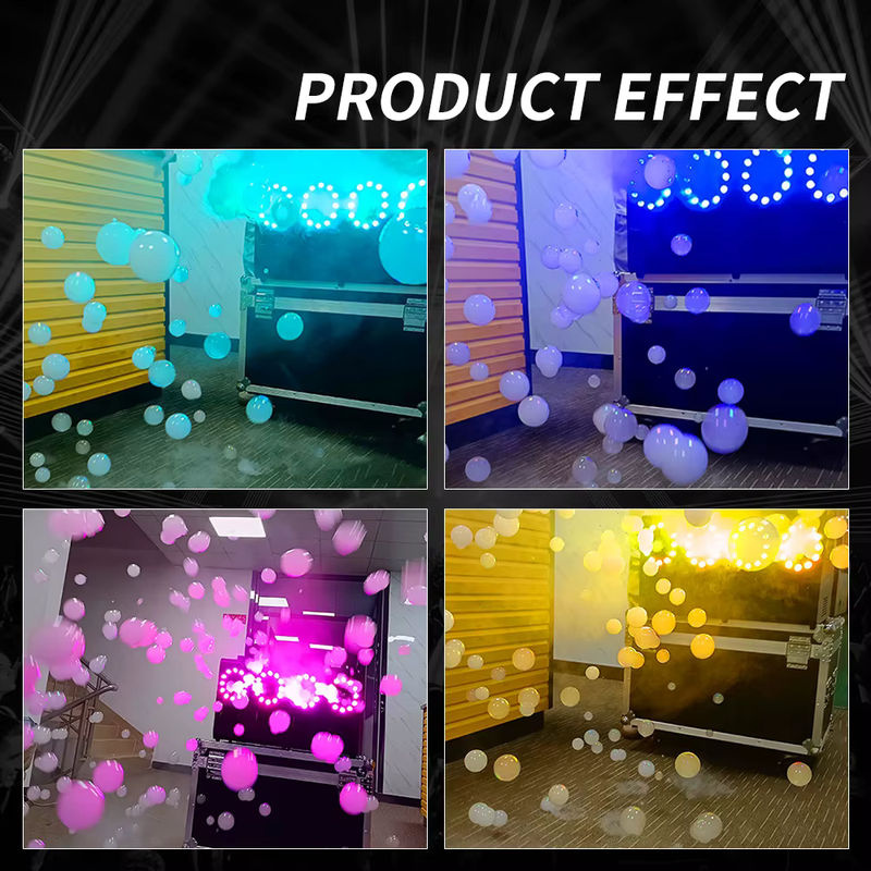 Butoy LED Rauch- und Blasenmaschine mit 1500 W, zwei Düsen, DMX-Steuerung, Schwarz - Bild 6