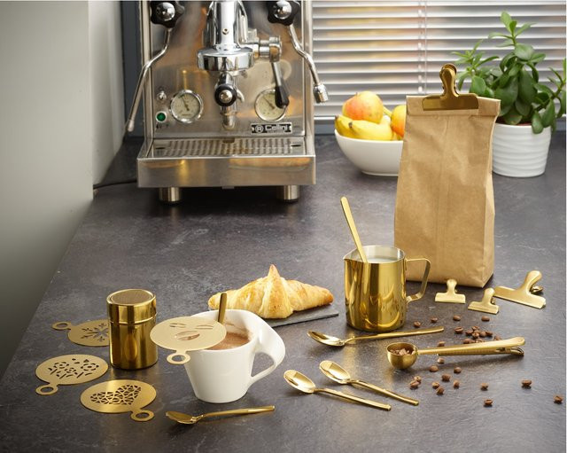 ECHTWERK Kaffeezubehör-Set 23-tlg in Gold mit 0,6 l Füllmenge - Bild 2