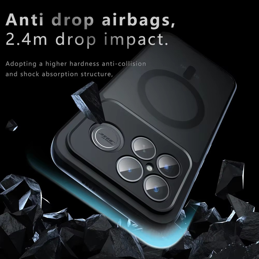 Panbon MagSafe Magnetische Drahtlose Lade Hülle für Xiaomi Poco F8 Pro und F8 Ultra, Stoßfeste Rückseite, Transparent oder Schwarz - Bild 4