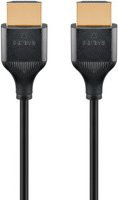 Goobay Slim High-Speed HDMI Kabel mit Ethernet und 4K @ 60Hz in Schwarz - Bild 1