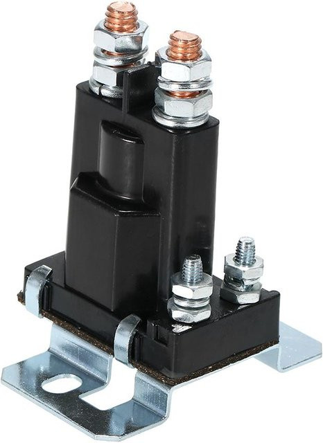Wosawe Doppelbatterie-Trennschalter 4-Pin 12V 500A Relais mit Ein-Aus-Netzschalter in Schwarz - Bild 1