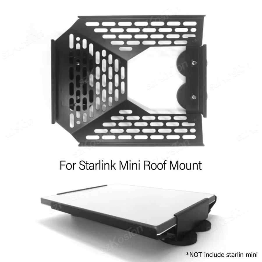 Starlink Mini Magnetic Mount Dish Mount Kit Dachmontage-Wärmeableitungshalter aus Edelstahl in Schwarz und Silber - Bild 3