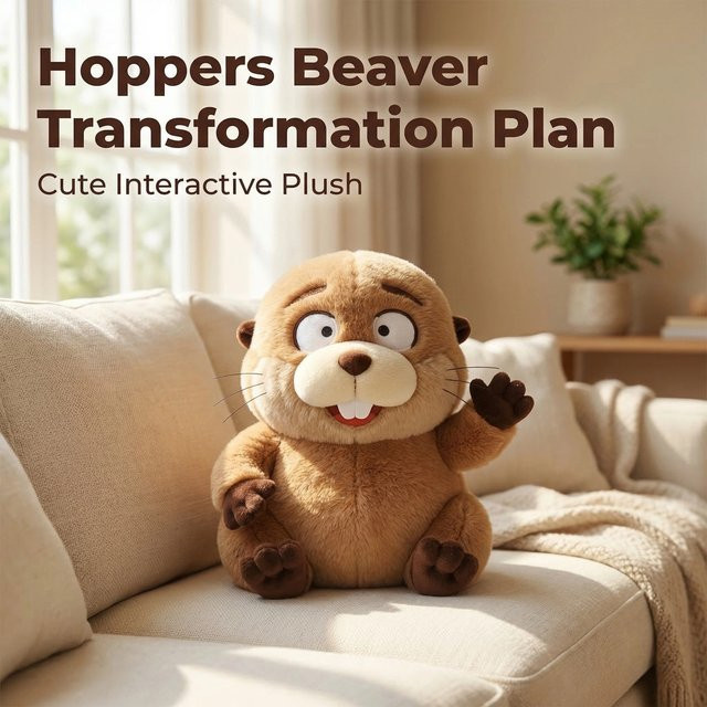 Hoppers Beaver, Plüschtier, Braun - Bild 1