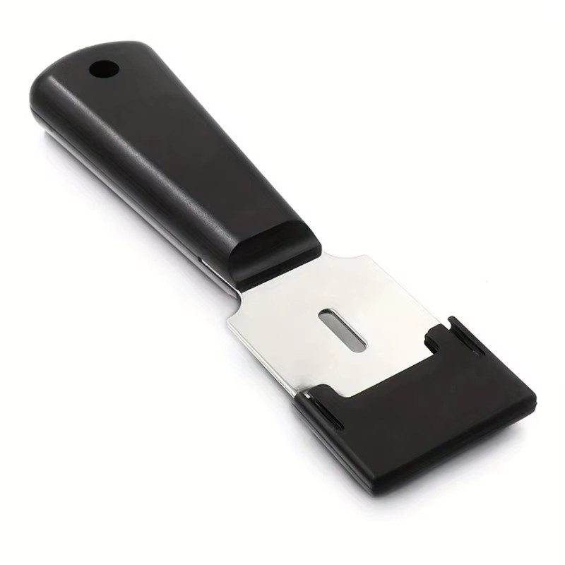 Edelstahl Leder Cutter mit austauschbarer Klinge in Schwarz für DIY Handwerksprojekte - Bild 2